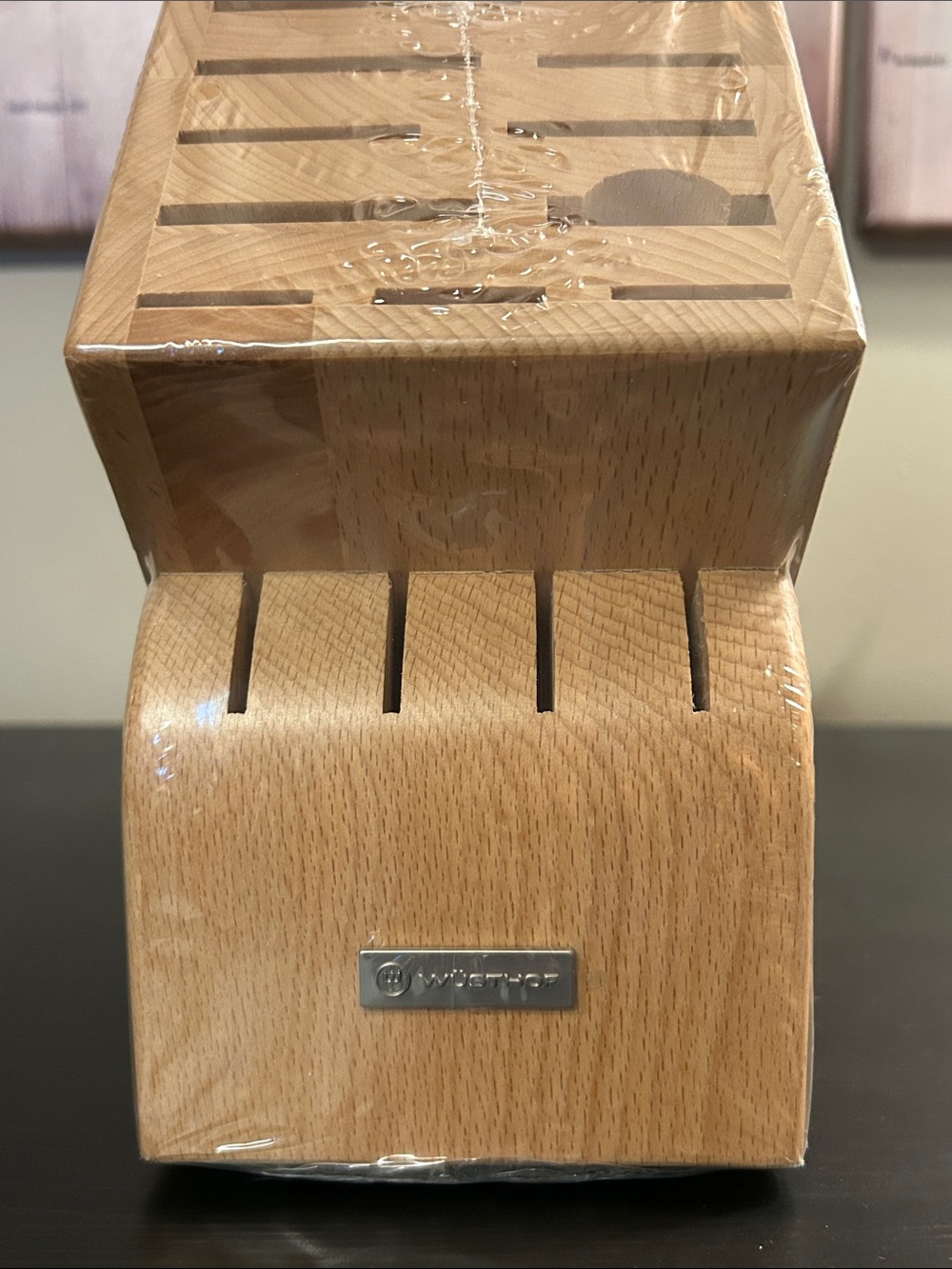 BNWT Wusthof 15 Slot Knife Block, Beechwood, Sealed in Wrapper - Picture 4 of 6